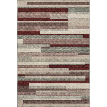 Premium Machine Washable Mayfield AMF956 Merlot 3' x 5' Rug