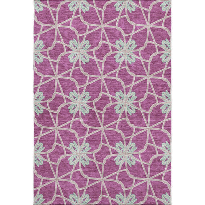 Premium Machine Washable Mayfield AMF958 Blush 3' x 5' Rug
