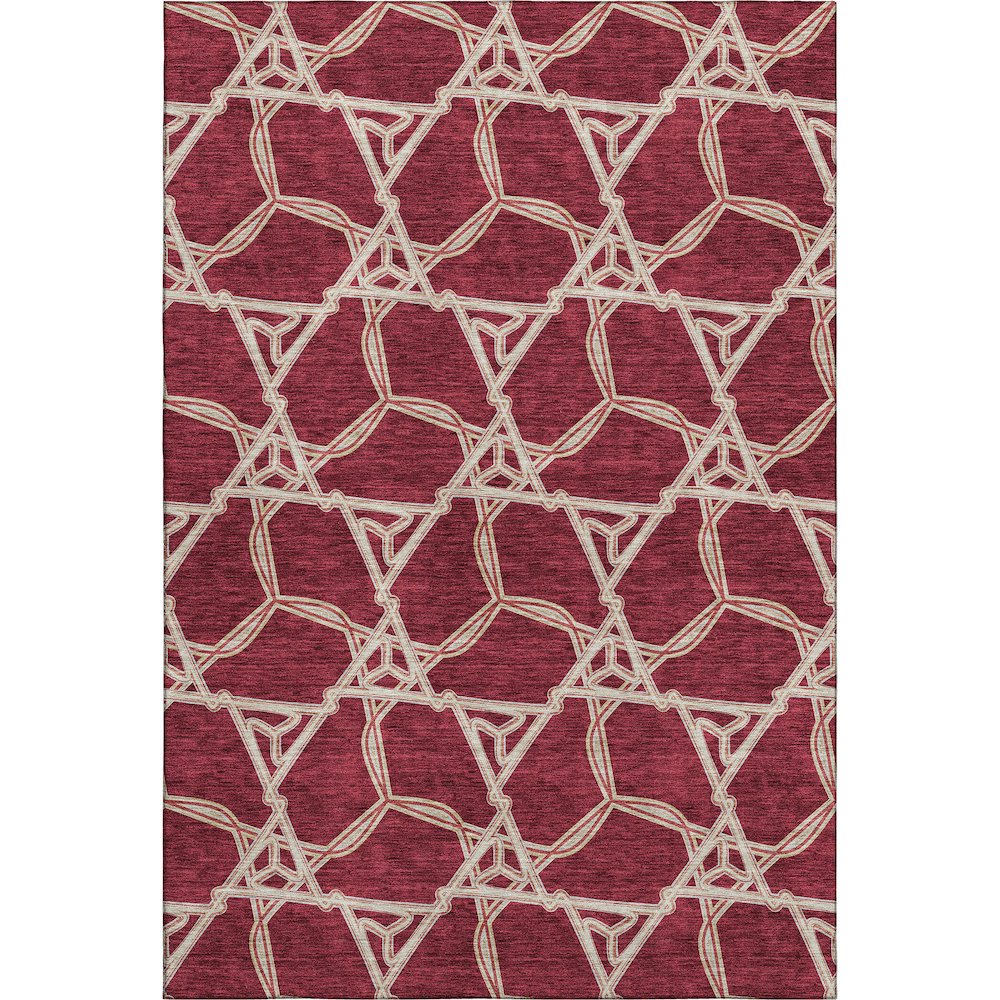 Premium Machine Washable Mayfield AMF959 Burgundy 3' x 5' Rug