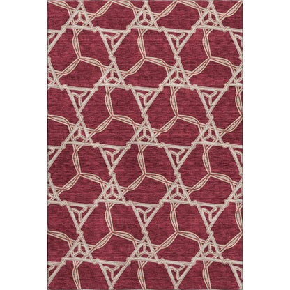 Premium Machine Washable Mayfield AMF959 Burgundy 3' x 5' Rug