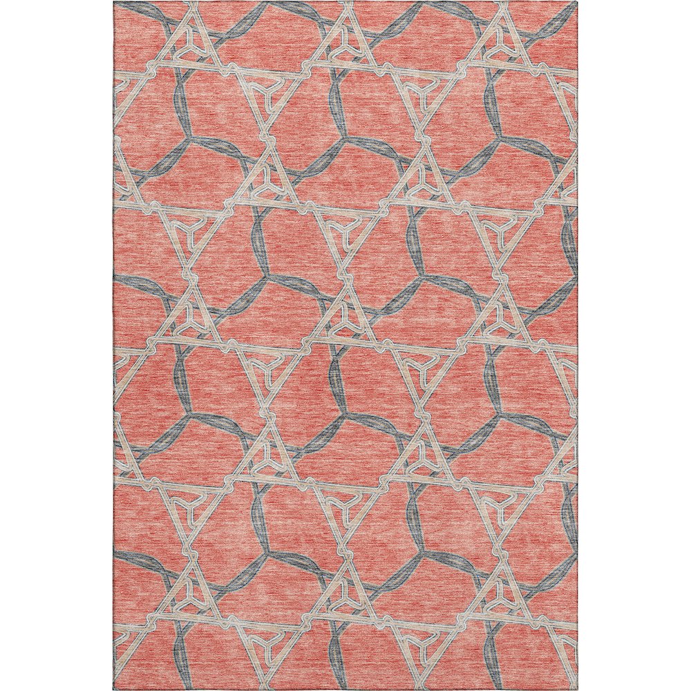 Premium Machine Washable Mayfield AMF959 Coral 3' x 5' Rug