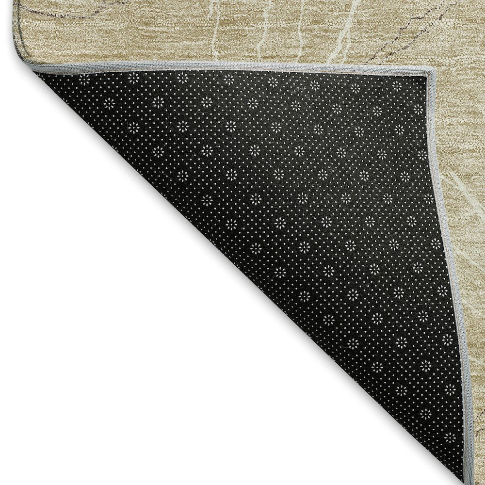 Premium Machine Washable Mayfield AMF968 Beige 2'3" x 7'6" Runner Rug