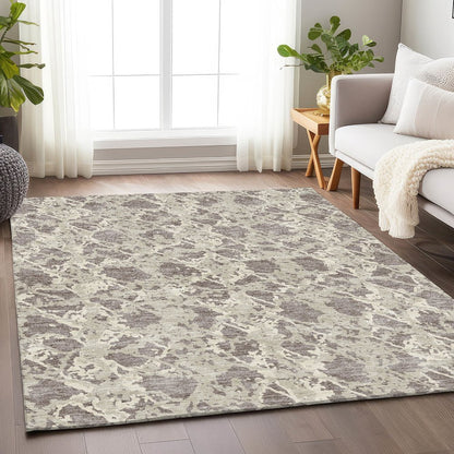 Premium Machine Washable Mayfield AMF969 Taupe 3' x 5' Rug