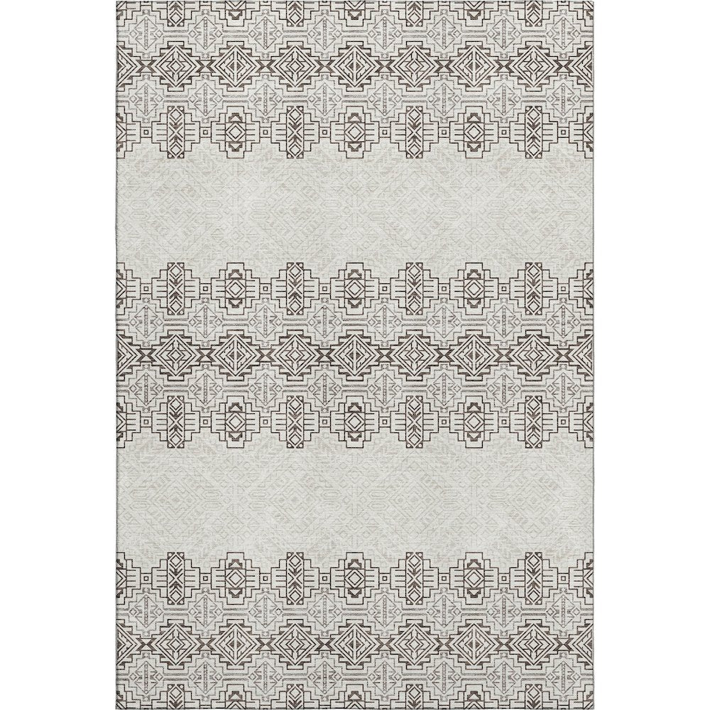 Premium Machine Washable Mayfield AMF970 Chocolate 3' x 5' Rug