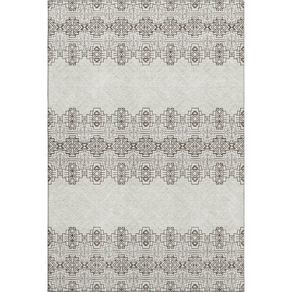 Premium Machine Washable Mayfield AMF970 Chocolate 3' x 5' Rug