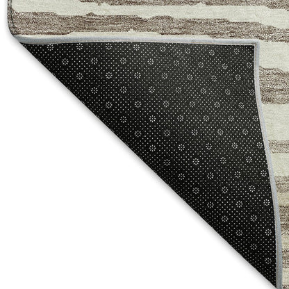 Premium Machine Washable Mayfield AMF974 Taupe 2'3" x 7'6" Runner Rug