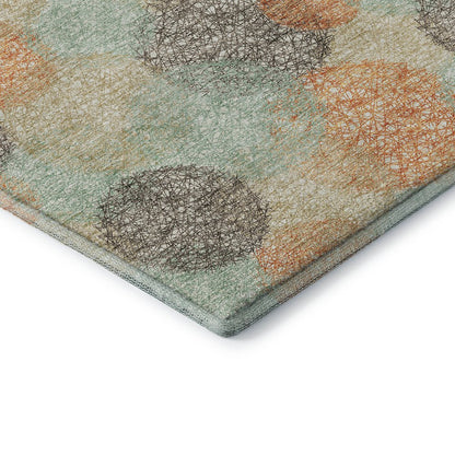Premium Machine Washable Mayfield AMF977 Beige 2'3" x 7'6" Runner Rug
