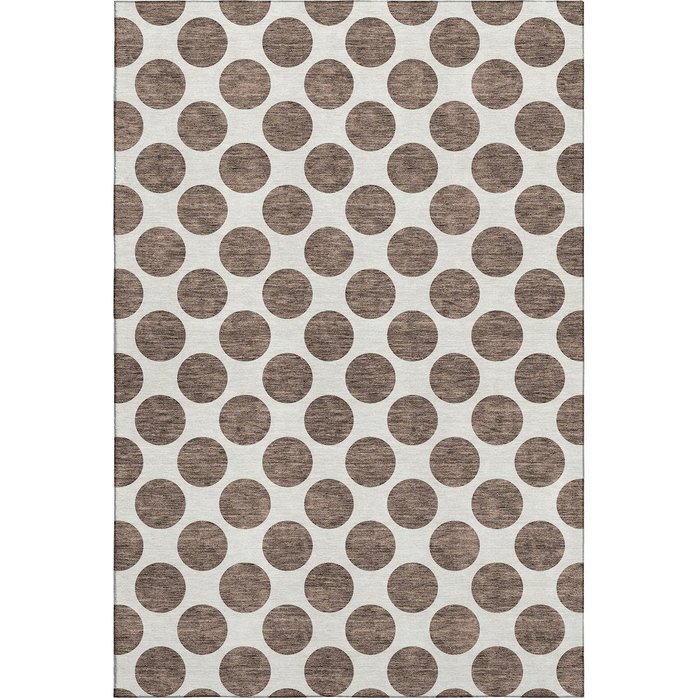 Premium Machine Washable Mayfield AMF980 Brown 3' x 5' Rug