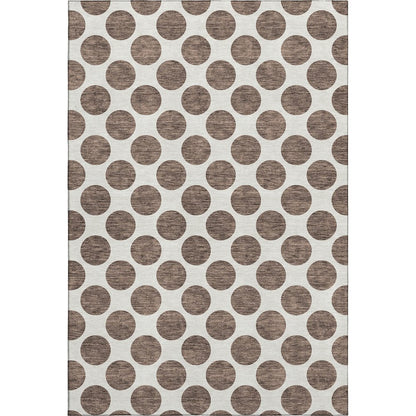 Premium Machine Washable Mayfield AMF980 Brown 3' x 5' Rug