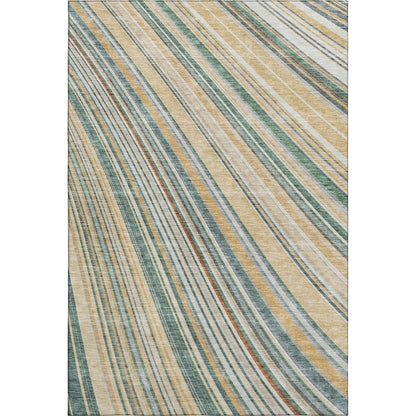 Premium Machine Washable Mayfield AMF981 Beige 3' x 5' Rug