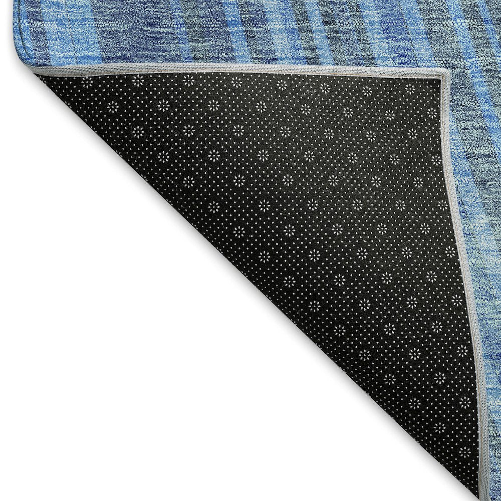 Premium Machine Washable Mayfield AMF981 Blue 2'3" x 7'6" Runner Rug