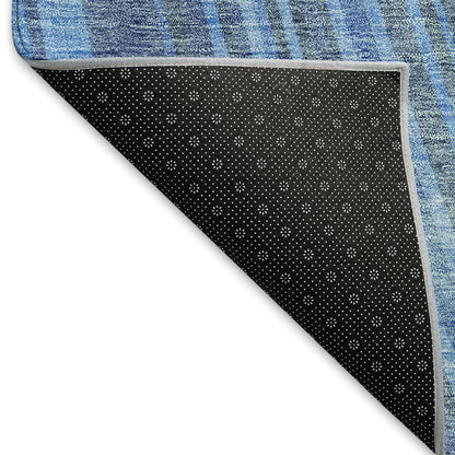 Premium Machine Washable Mayfield AMF981 Blue 2'3" x 7'6" Runner Rug