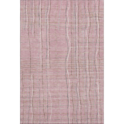 Premium Machine Washable Mayfield AMF998 Pink 3' x 5' Rug