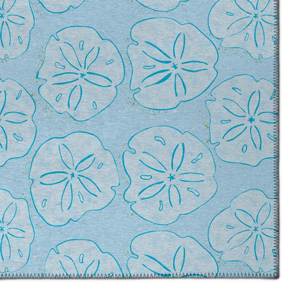 Indoor/Outdoor Surfside ASR40 Blue Washable 1'8" x 2'6" Rug