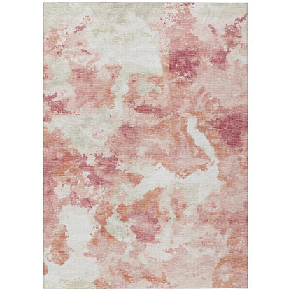 Indoor/Outdoor Accord AAC32 Pink Washable 3' x 5' Rug