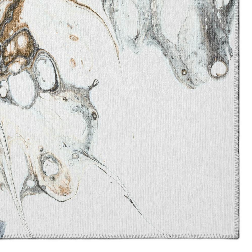 Karina Smoke Modern Abstract 2'3" x 7'6" Runner Rug Smoke AKC41