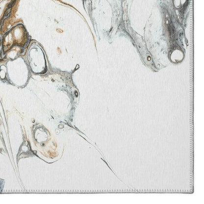 Karina Smoke Modern Abstract 2'3" x 7'6" Runner Rug Smoke AKC41