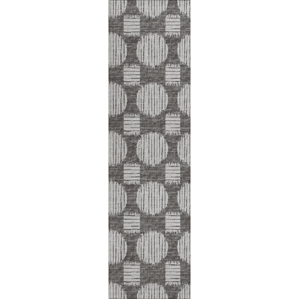 Indoor/Outdoor Sedona SN13 Grey Washable 2'3" x 10' Runner Rug
