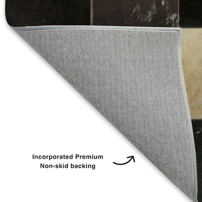 Luxury Washable Indoor/Outdoor Bozeman Black 2'3" x 7'6" Runner Rug