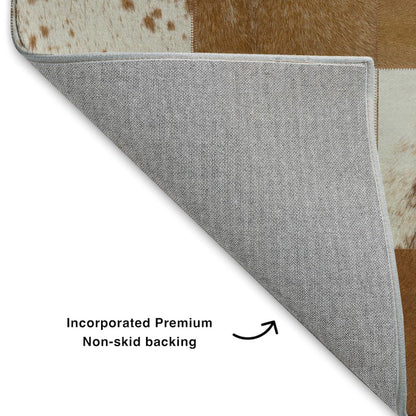 Luxury Washable Indoor/Outdoor Bozeman Brown 2'3" x 7'6" Runner Rug