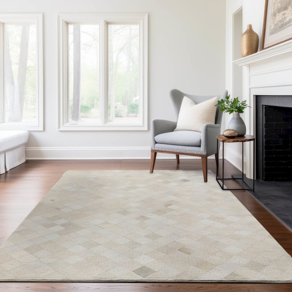 Luxury Washable Indoor/Outdoor Bozeman Linen 3' x 5' Rug