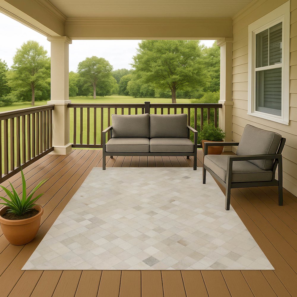 Luxury Washable Indoor/Outdoor Bozeman Linen 3' x 5' Rug
