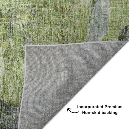 Luxury Washable Boca Aloe 2'3" x 7'6" Runner Rug