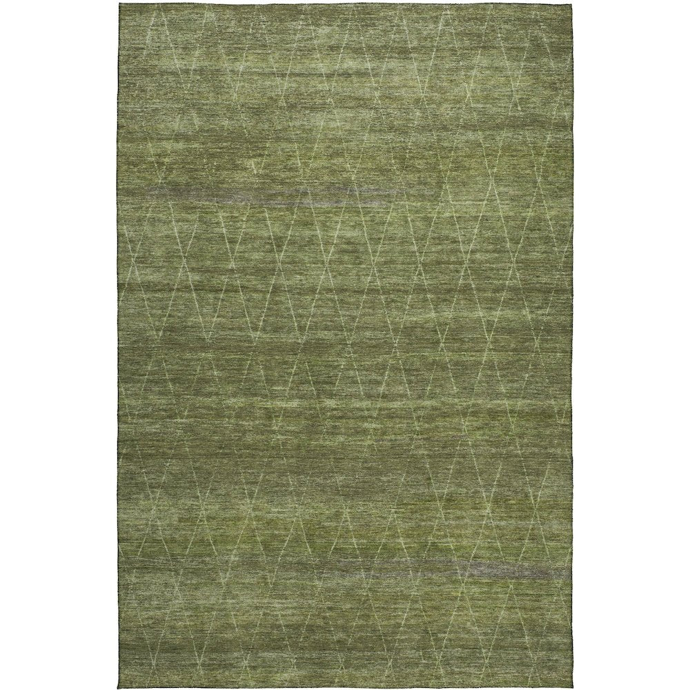 Luxury Washable Indoor/Outdoor Burano Olive 3' x 5' Rug