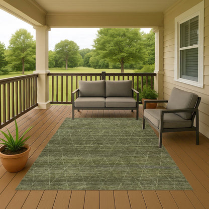 Luxury Washable Indoor/Outdoor Burano Olive 3' x 5' Rug