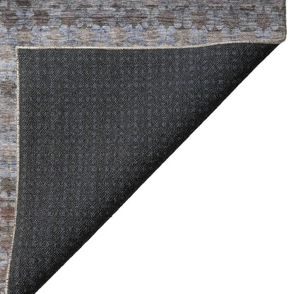 Luxury Washable Indoor/Outdoor Burano Brown 2'3" x 7'6" Runner Rug