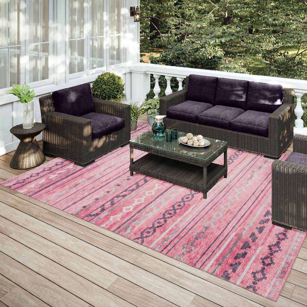 Indoor/Outdoor Sedona SN10 Blush Washable 3' x 5' Rug