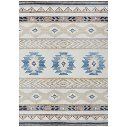 Indoor/Outdoor Phoenix PH3 Ivory Washable 3' x 5' Rug