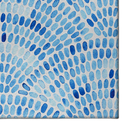 Indoor/Outdoor Seabreeze SZ7 Indigo Washable 10' x 14' Rug