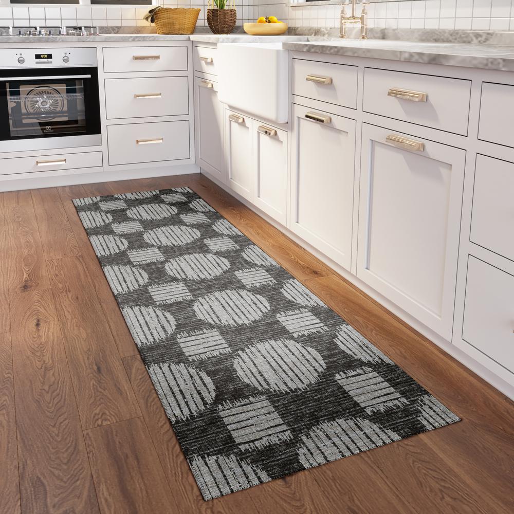 Indoor/Outdoor Sedona SN13 Grey Washable 2'3" x 10' Runner Rug