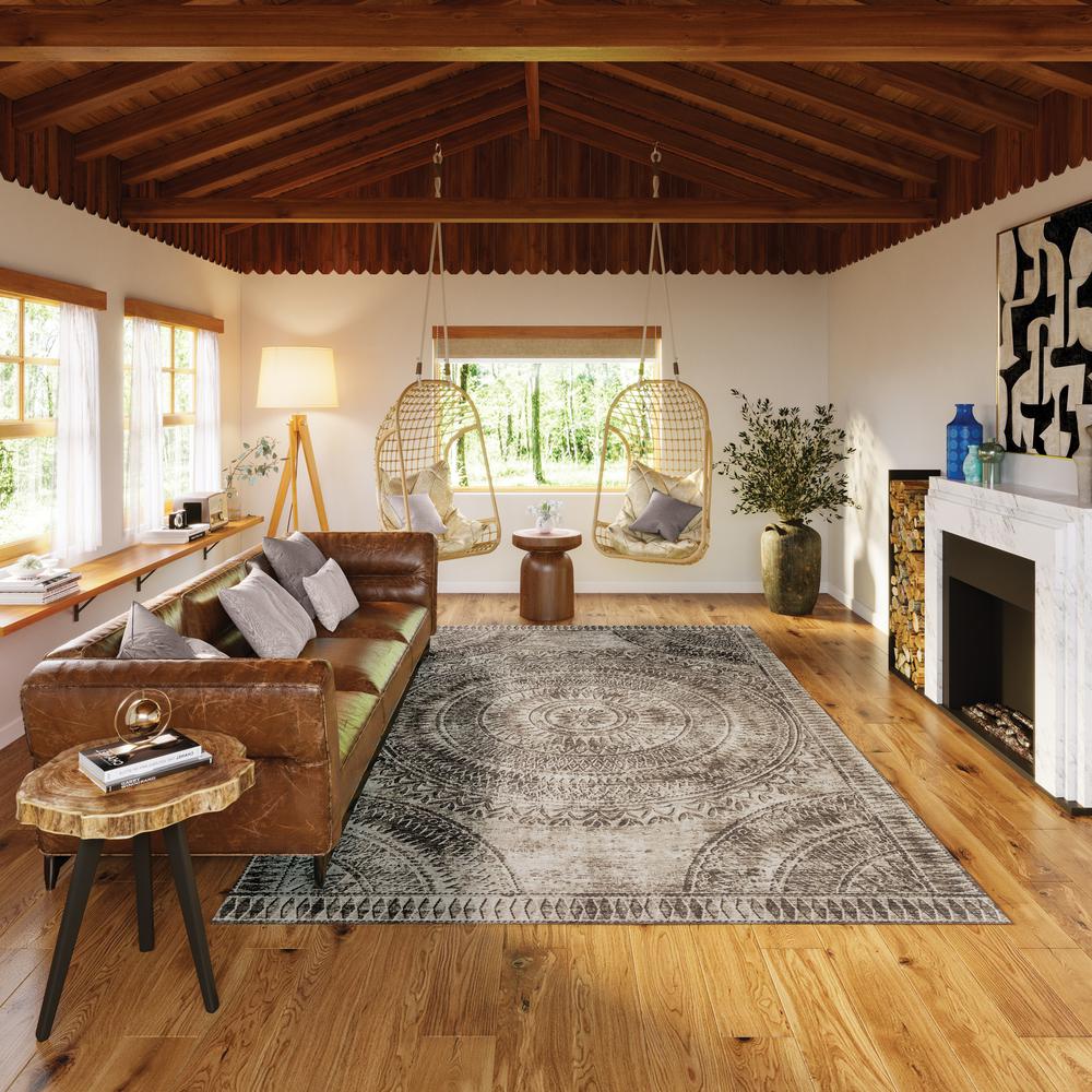 Indoor/Outdoor Sedona SN7 Taupe Washable 3' x 5' Rug
