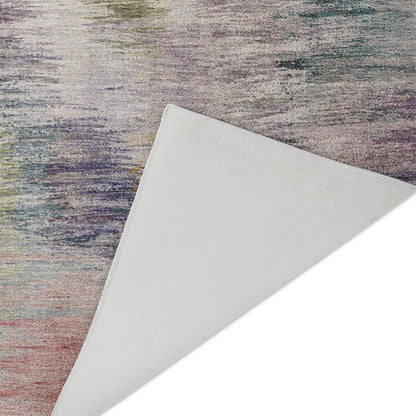 Luxury Washable Indoor/Outdoor Kochi Plum 2'3" x 7'6" Runner Rug
