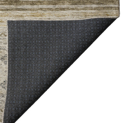 Indoor/Outdoor Karaj Brown 2'3" x 7'6" Runner Rug