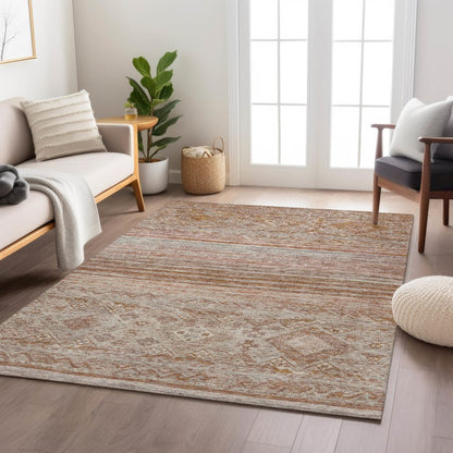 Indoor/Outdoor Karaj Copper 3' x 5' Rug