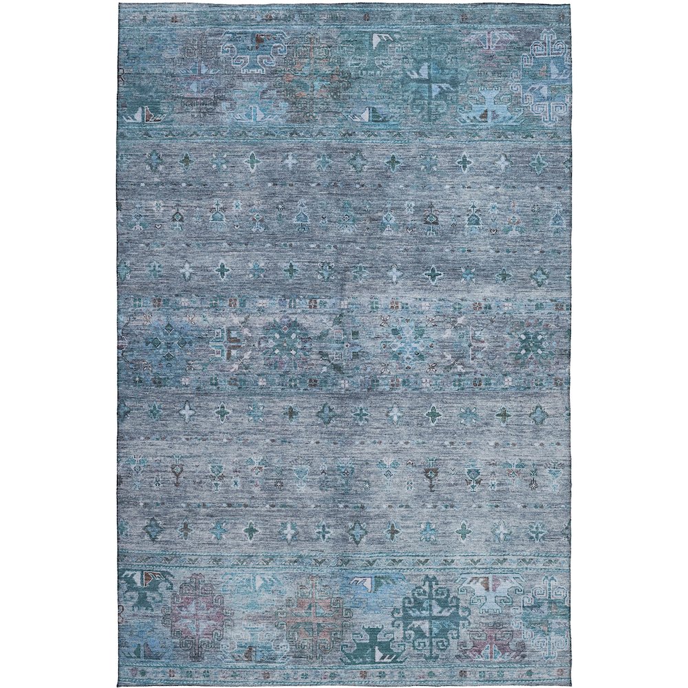 Indoor/Outdoor Karaj Blue 3' x 5' Rug