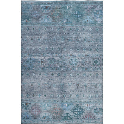 Indoor/Outdoor Karaj Blue 3' x 5' Rug
