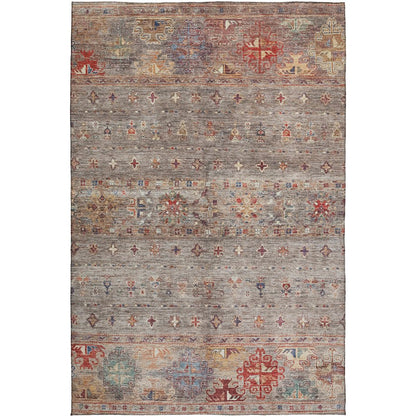 Indoor/Outdoor Karaj Gray 3' x 5' Rug