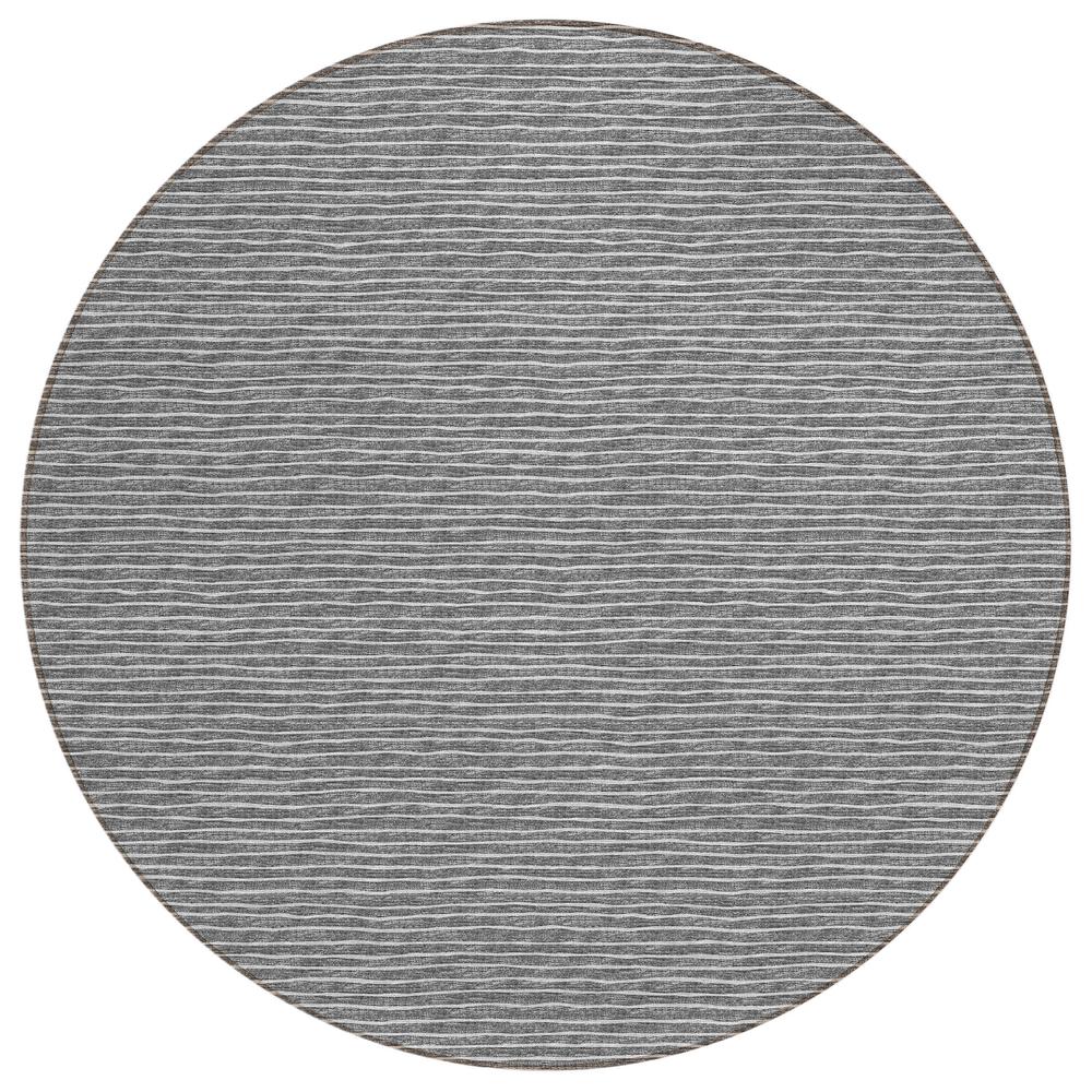 Indoor/Outdoor Laidley LA1 Grey Washable 4' x 4' Rug