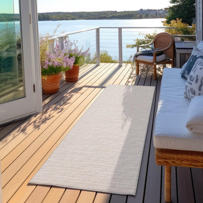 Indoor/Outdoor Laidley LA1 Linen Washable 2'3" x 12' Rug