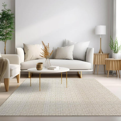 Indoor/Outdoor Marlo MO1 Linen Washable 3' x 5' Rug