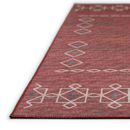 Indoor/Outdoor Sedona SN3 Paprika Washable 10' x 14' Rug