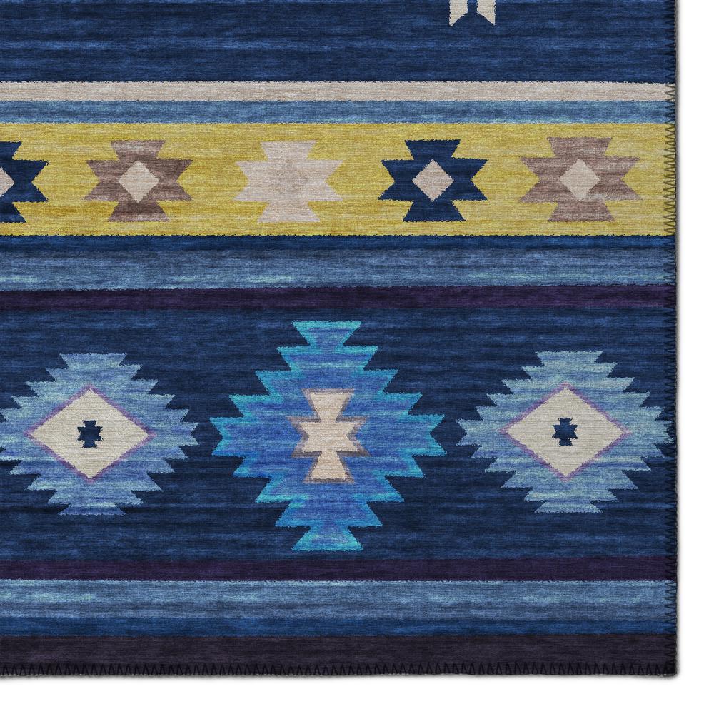 Indoor/Outdoor Sonora ASO34 Blue Washable 1'8" x 2'6" Rug
