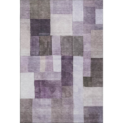 Machine Washable Indoor/Outdoor Neo Eggplant 3' x 5' Rug
