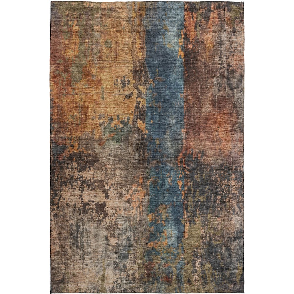 Indoor/Outdoor Nouveau Blue 3' x 5' Rug