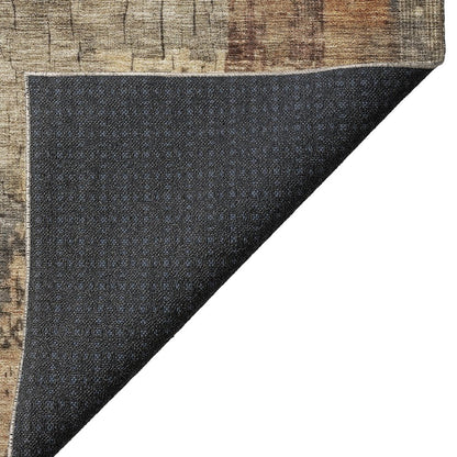 Indoor/Outdoor Nouveau Khaki 2'3" x 7'6" Runner Rug