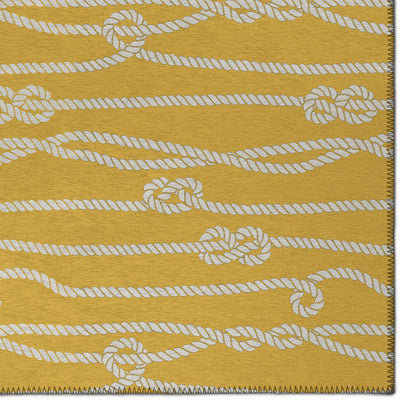 Indoor/Outdoor Harbor HA7 Gold Washable 10' x 14' Rug